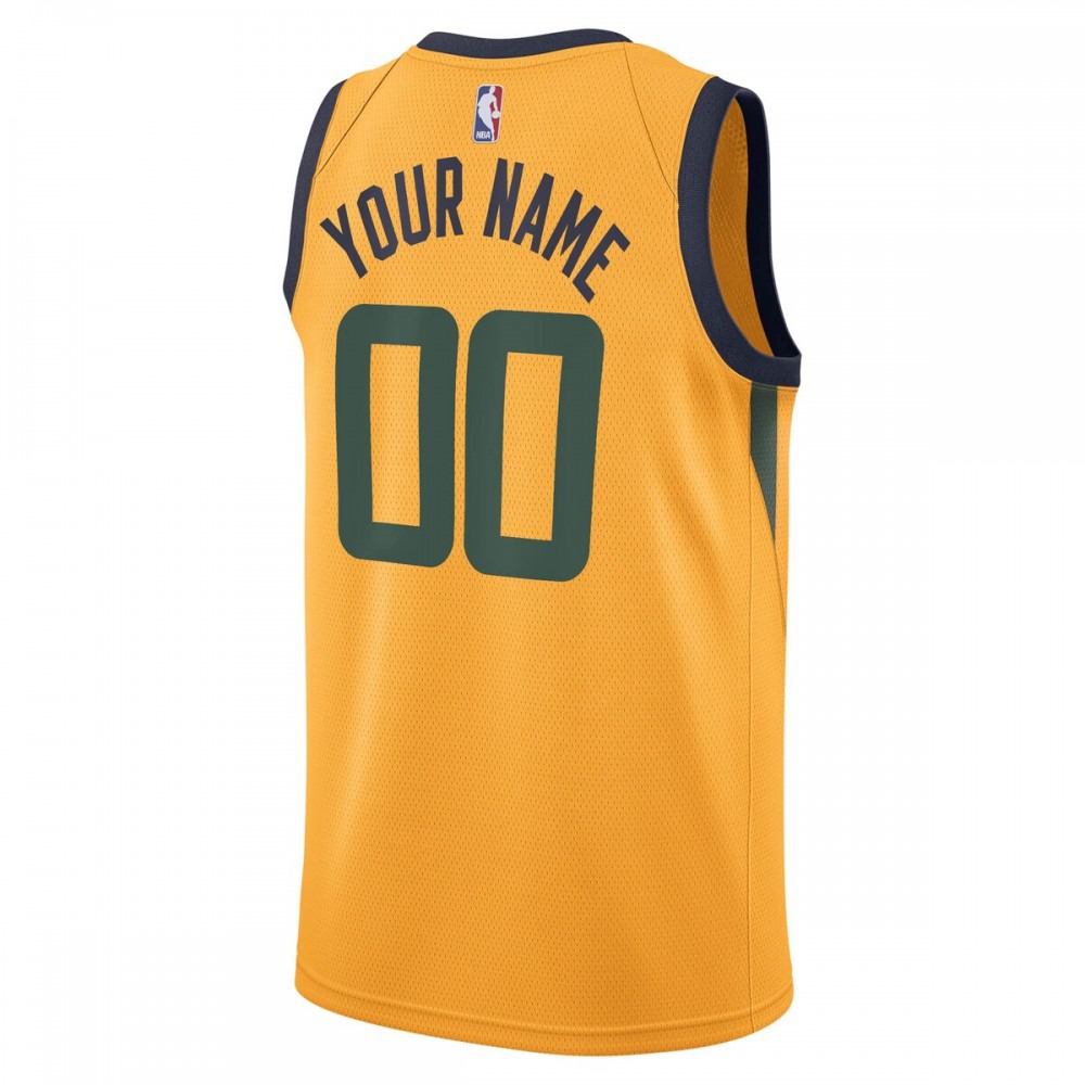 Utah Jazz Swingman Custom Jersey - Statement Edition - Gold-Pro Kit Vault | Brand New 26/27 Sports Jerseys